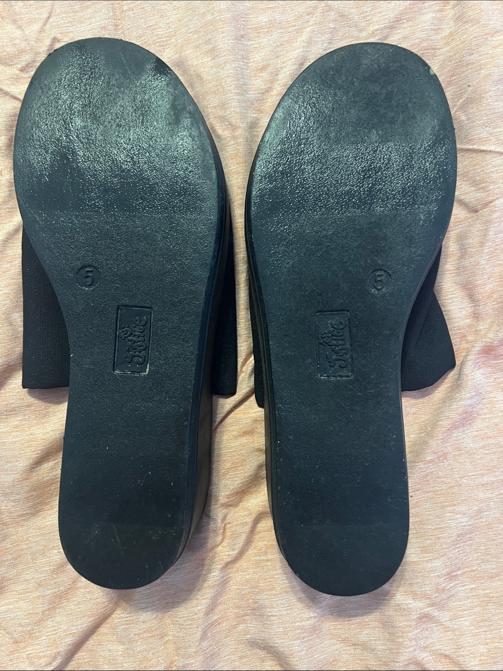 Black Women's/Juniors Platform Sandals - Picture 2 of 3
